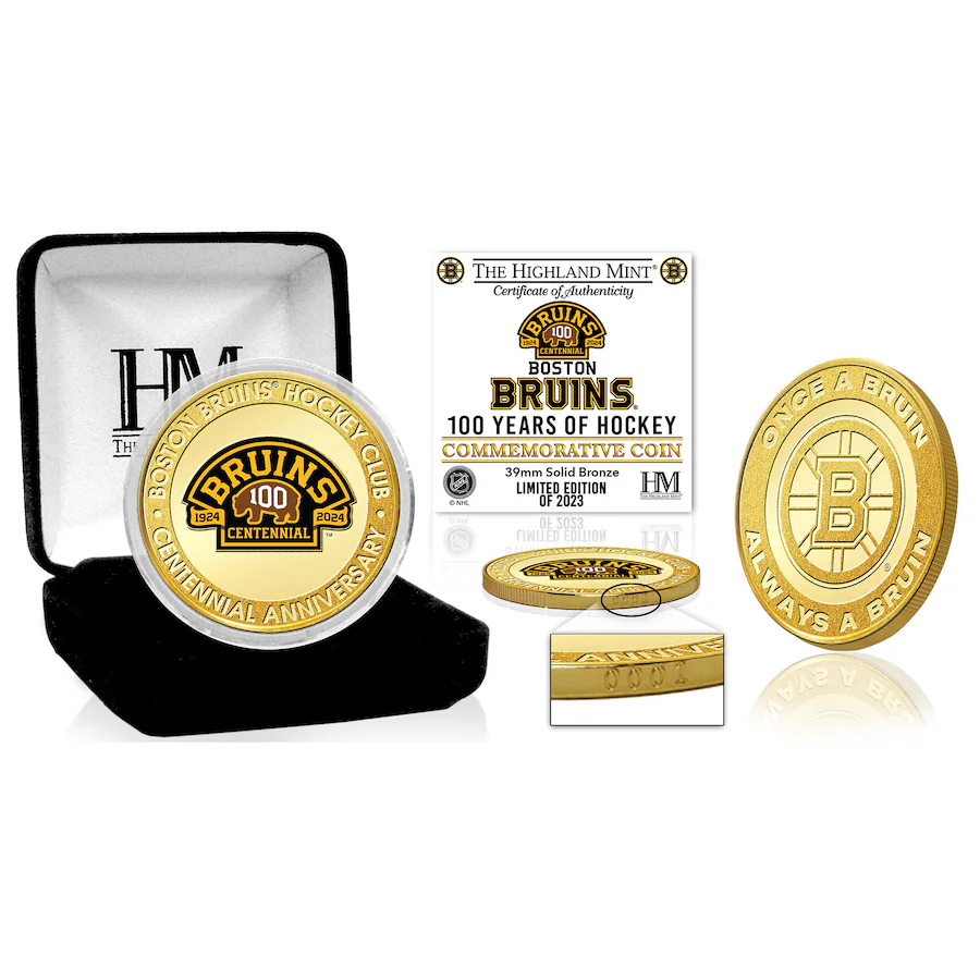 Boston Bruins sběratelská mince 100th Anniversary Bronze Coin - Boston Bruins ostatní suvenýry