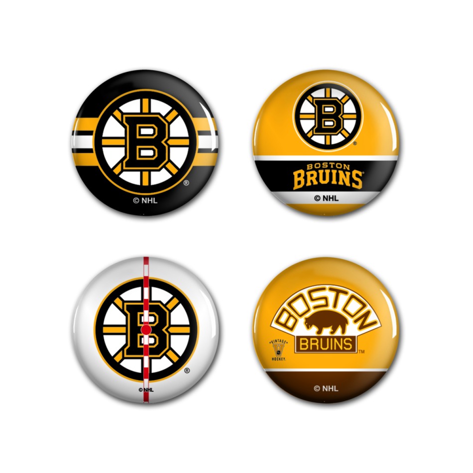 Boston Bruins placka Button 4 Pack - Boston Bruins ostatní suvenýry