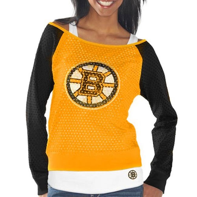 Set dámských triček Holey Long Sleeve Top and Tank Top II Set Bruins - Boston Bruins Ostatní