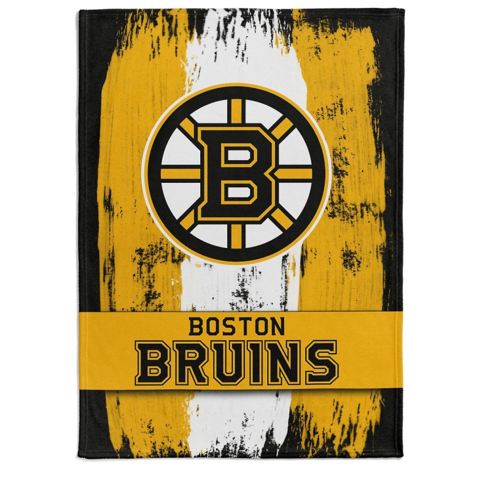 Boston Bruins fleecová deka Brush - Boston Bruins povlečení, ručníky, deky