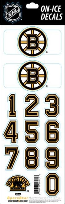 Samolepky na Helmu Decals Bruins - Boston Bruins Přívěšky, samolepky, šňůrky
