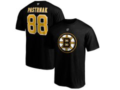 Boston Bruins pánské tričko David Pastrnak #88 Iconic Name & Number Graphic