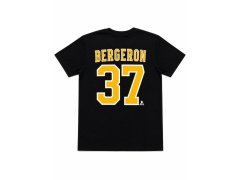 Boston Bruins pánské tričko Patrice Bergeron #37 Boston Bruins NHL Iconic Name & Number Graphic