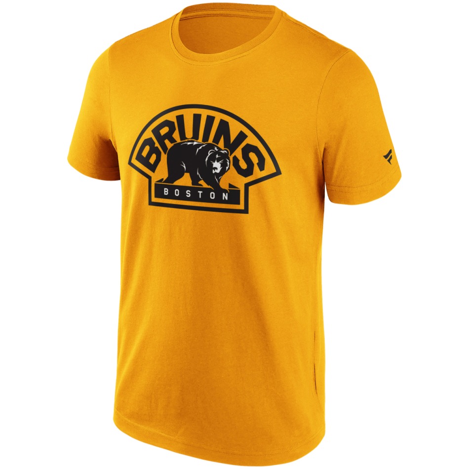 Boston Bruins pánské tričko Primary Logo Graphic yellow