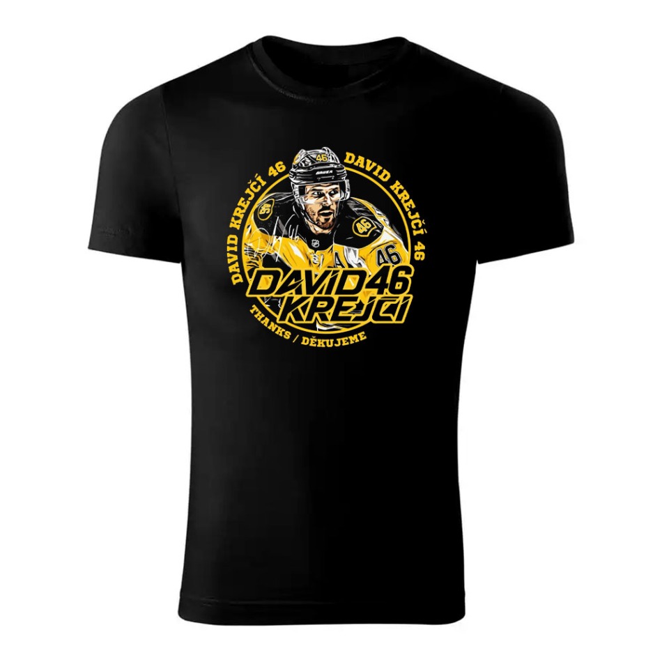Boston Bruins pánské tričko David Krejčí #46 Exclusive Collection - Boston Bruins trička, polo trička, košile