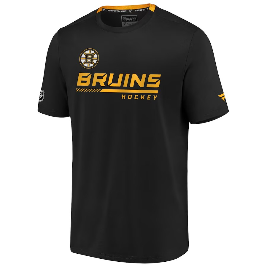 Boston Bruins pánské tričko Authentic Pro Locker Room Performance black