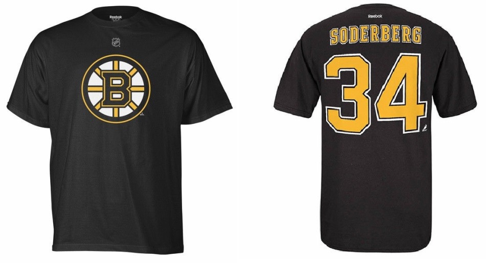 Boston Bruins pánské tričko #34 Carl Söderberg black