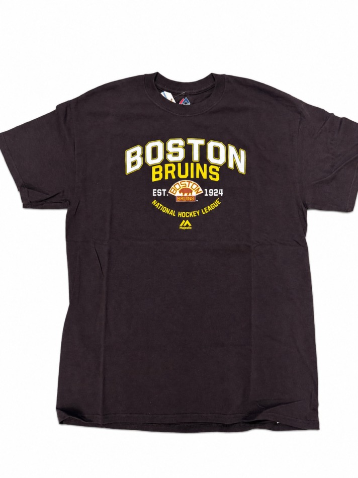 Boston Bruins pánské tričko NHL Majestic Established 1924 - Boston Bruins trička, polo trička, košile