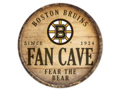 Boston Bruins cedule na zeď Fan Cave Circular Wood Sign
