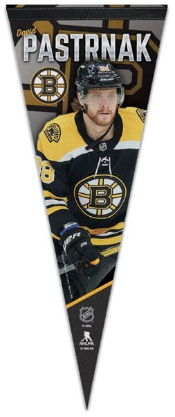 Boston Bruins vlajka David Pastrnak Premium Pennant - Boston Bruins vlajky, plakáty
