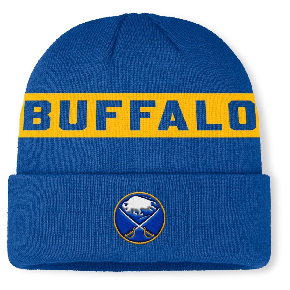 Buffalo Sabres zimní čepice Authentic Pro A/Cap Cuffed inscription - Buffalo Sabres kšiltovky, čepice, rukavice