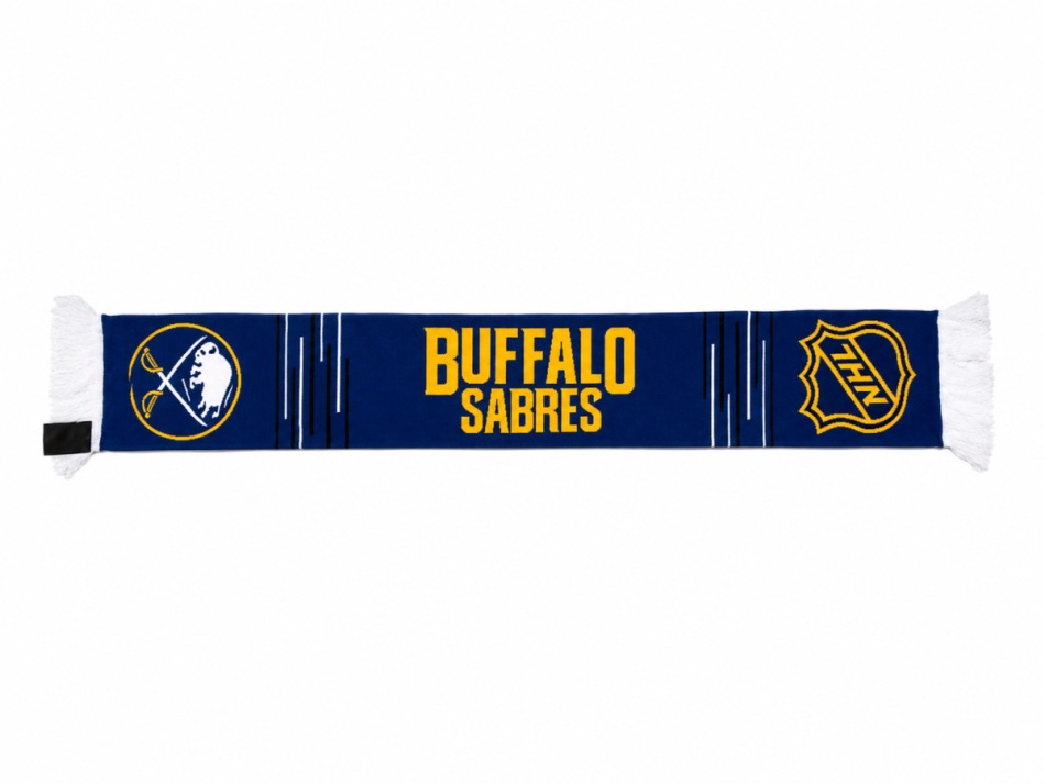 Buffalo Sabres zimní šála NHL Patch Letter - Buffalo Sabres kšiltovky, čepice, rukavice