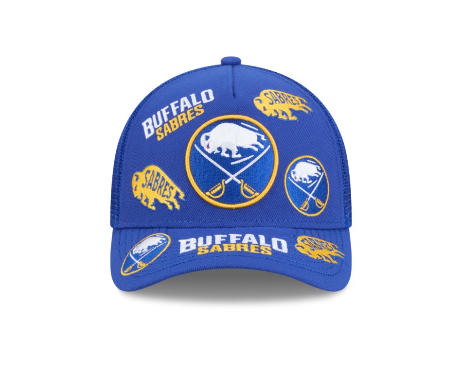 Buffalo Sabres čepice baseballová kšiltovka NHL 9FORTY M-Crown A-Frame Trucker All Over - Buffalo Sabres kšiltovky, čepice, rukavice