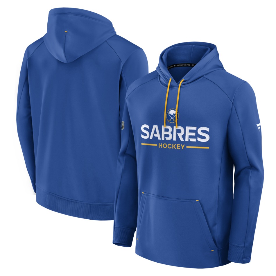 Buffalo Sabres pánská mikina s&nbsp;kapucí Authentic Pro Rink Poly Fleece POH - Buffalo Sabres mikiny, bundy, kalhoty