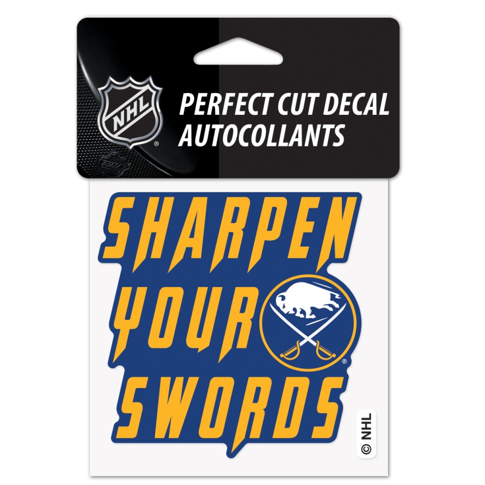 Buffalo Sabres samolepka Perfect Cut Decal SLOGAN - Buffalo Sabres ostatní suvenýry