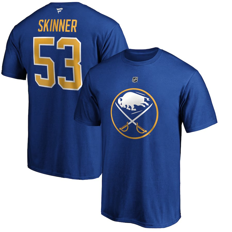 Buffalo Sabres pánské tričko Jeff Skinner #53 Stack Logo Name & Number - Buffalo Sabres trička, polo trička, košile