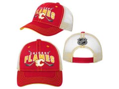 Calgary Flames dětská čepice baseballová kšiltovka Lockup Meshback Adj.