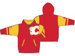 Calgary Flames dětská mikina s kapucí Faceoff Colorblocked Fleece Full-Zip