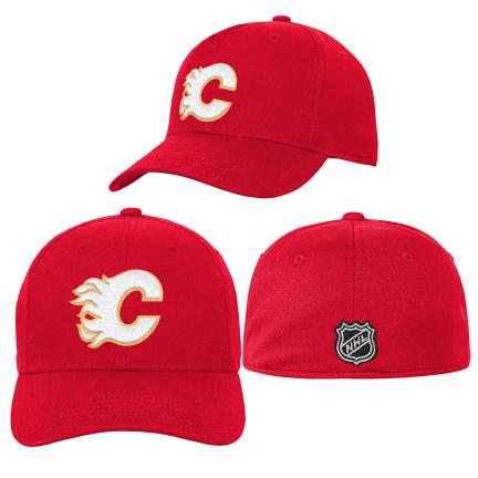Calgary Flames dětská čepice baseballová kšiltovka Structured Flex - Calgary Flames dětské oblečení