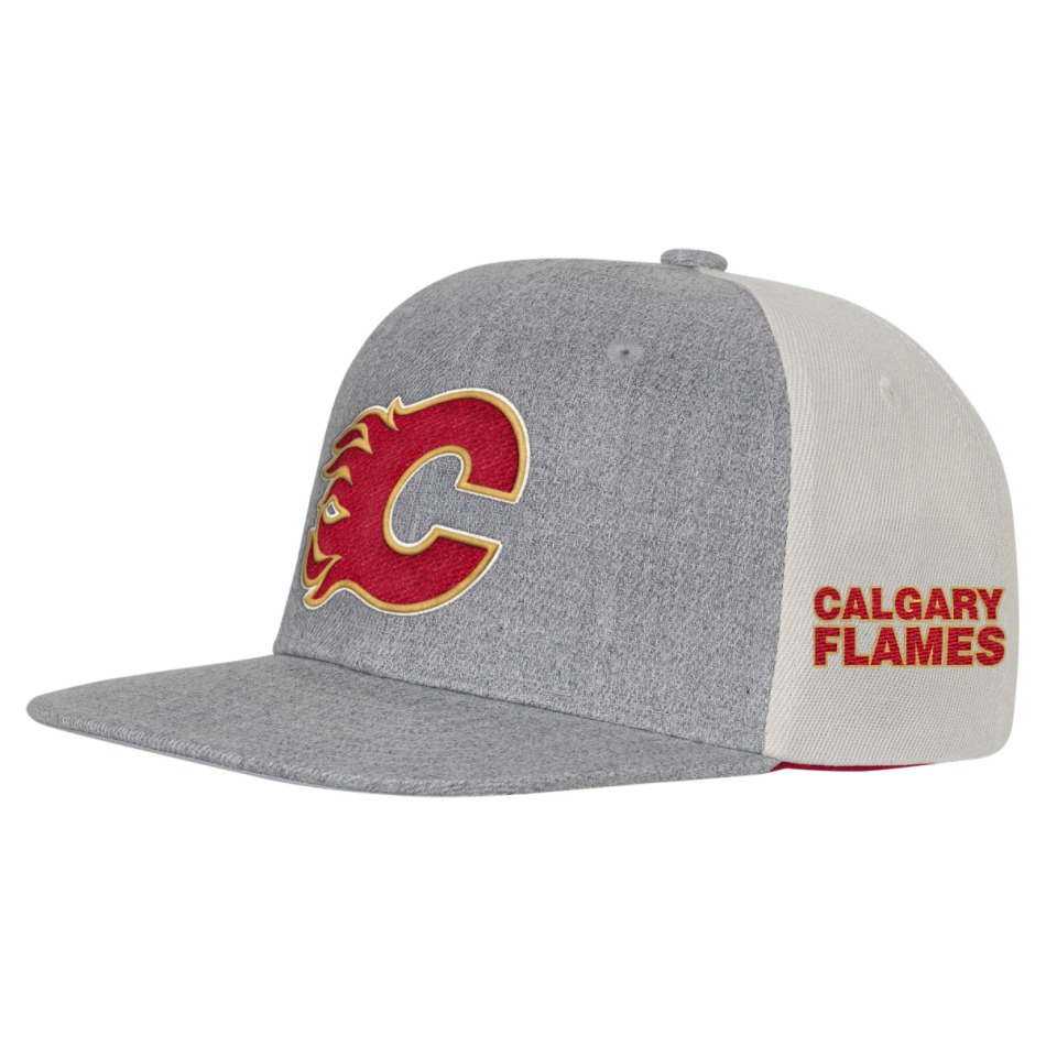 Calgary Flames dětská čepice baseballová kšiltovka Ace In The Hole Flatbrim Snapb - Calgary Flames dětské oblečení