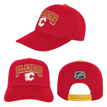 Calgary Flames dětská čepice flat kšiltovka Essentials Procrown - Calgary Flames dětské oblečení