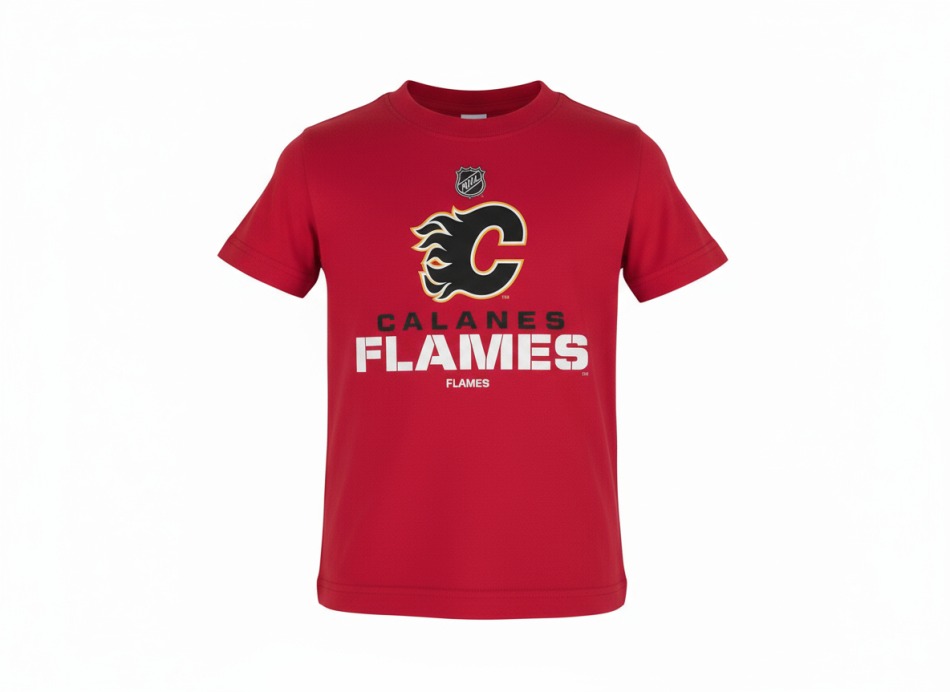 Calgary Flames dětské tričko NHL Clean Cut red - Calgary Flames dětské oblečení