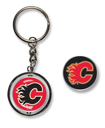 Calgary Flames přívěšek na klíče Spinner Key Ring - Calgary Flames klíčenky, náramky, šperky