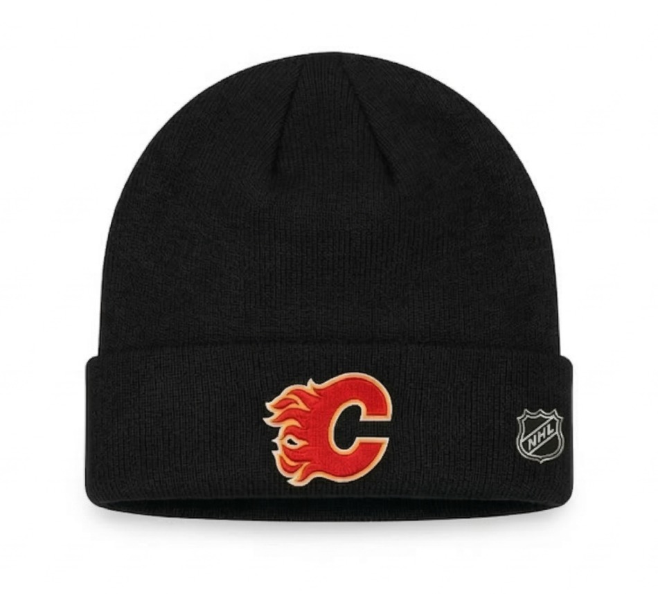 Calgary Flames zimní čepice Authentic Pro A/Cap Cuffed Beanie - Calgary Flames kšiltovky, čepice, rukavice