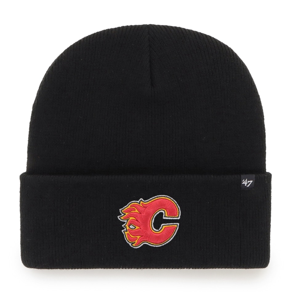 Calgary Flames zimní čepice Haymaker 47 CUFF KNIT Black - Calgary Flames kšiltovky, čepice, rukavice