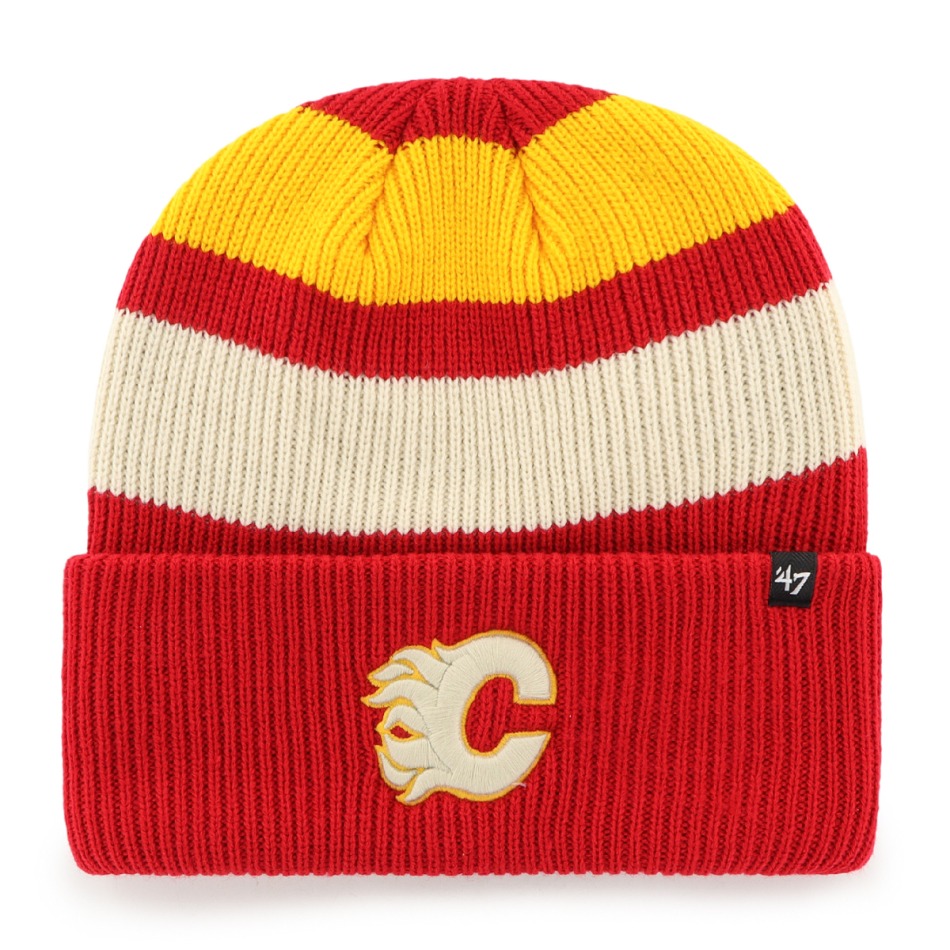 Calgary Flames zimní čepice Clubhouse Jennings ’47 Cuff Knit - Calgary Flames kšiltovky, čepice, rukavice