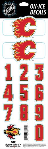 Calgary Flames samolepky na helmu Decals - Calgary Flames ostatní suvenýry