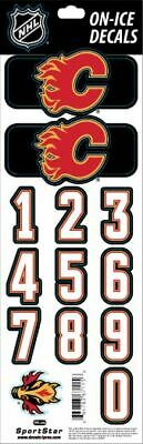Calgary Flames samolepky na helmu decals black 1 - Calgary Flames ostatní suvenýry
