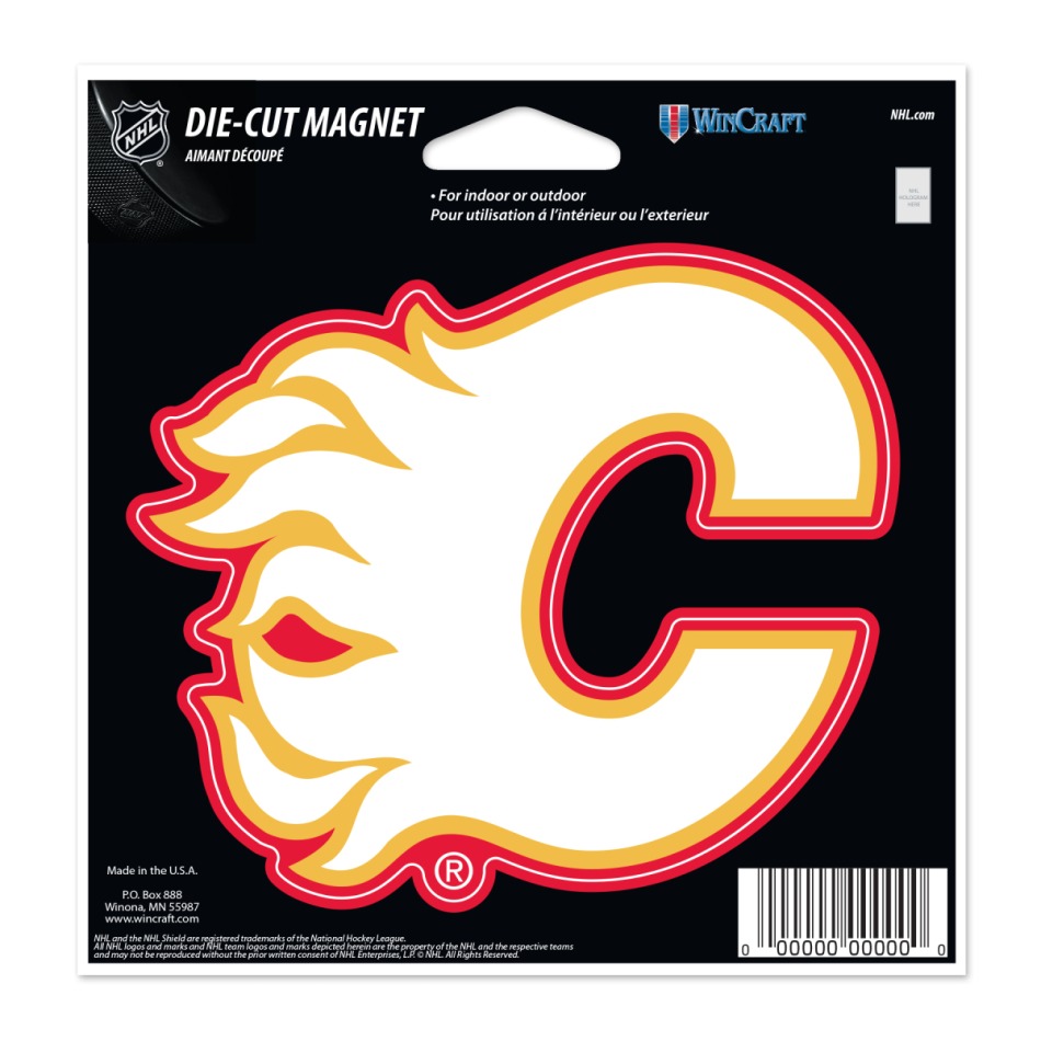 Calgary Flames magnetka Die Cut - Calgary Flames ostatní suvenýry