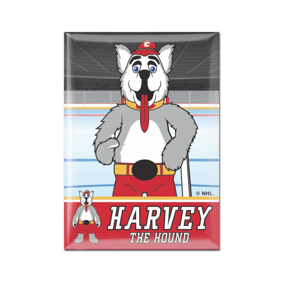 Calgary Flames magnetka Metal Mascot - Calgary Flames ostatní suvenýry