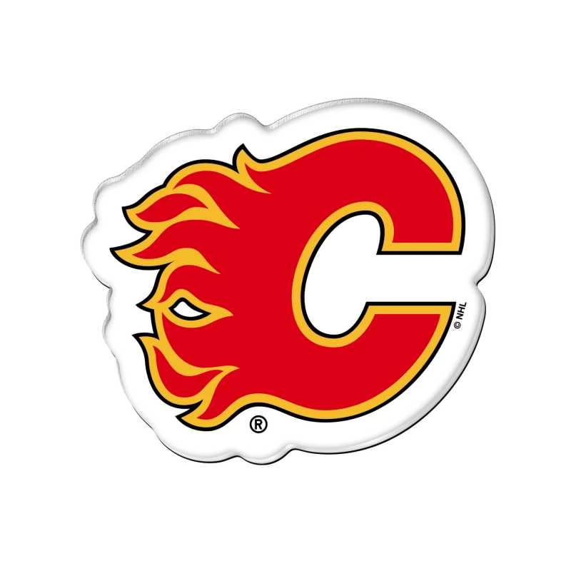 Calgary Flames magnetka Akryl Primary Logo - Calgary Flames ostatní suvenýry