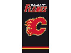 Calgary Flames plážová osuška black