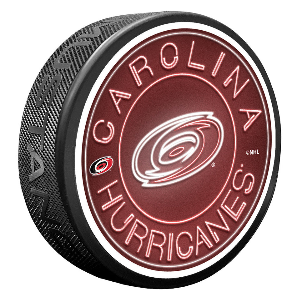 Carolina Hurricanes puk Neon - Carolina Hurricanes hokejové vybavení
