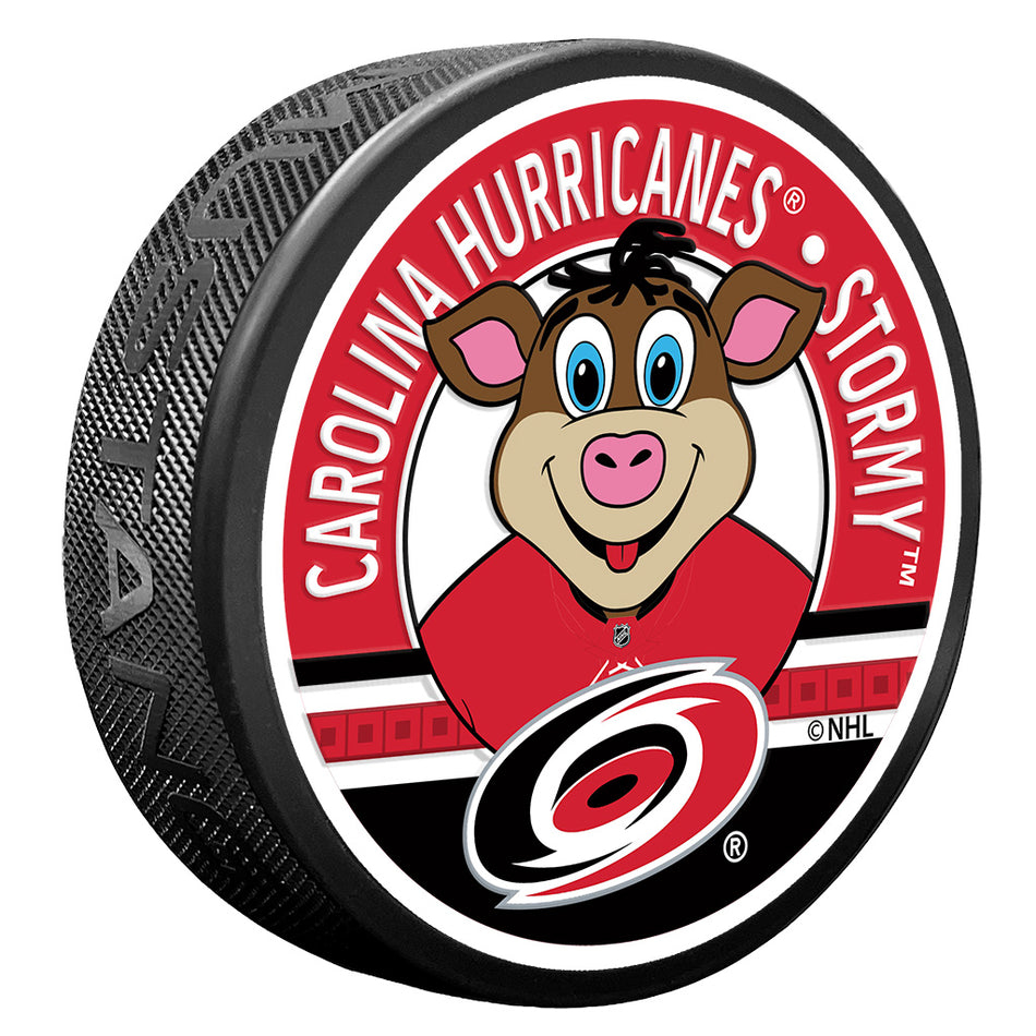 Carolina Hurricanes puk Stormy Mascot Textured - Carolina Hurricanes hokejové vybavení
