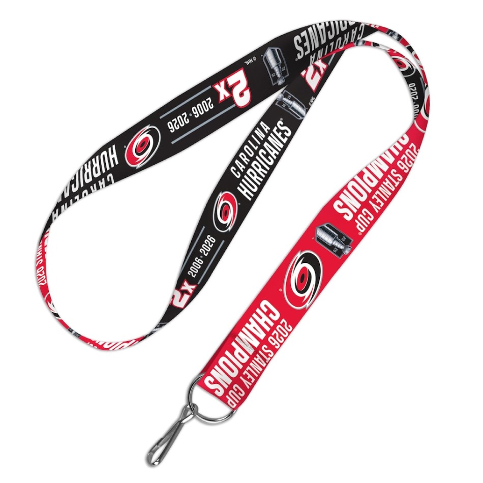 Carolina Hurricanes klíčenka 2026 Stanley Cup Champions 1” Lanyard