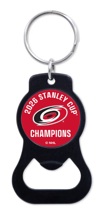 Carolina Hurricanes otvírák NHL 2026 Stanley Cup Champions bottle opener