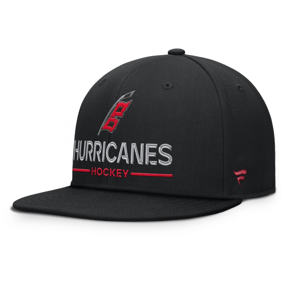 Carolina Hurricanes čepice flat kšiltovka Authentic Pro A/Cap Flat Brim Square Visor Structured Adjustable - Carolina Hurricanes kšiltovky, čepice, rukavice