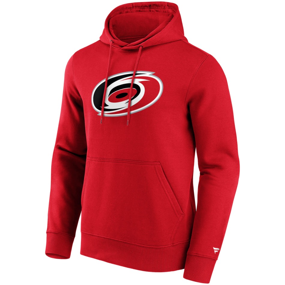 Carolina Hurricanes pánská mikina s&nbsp;kapucí Primary Logo Graphic Hoodie red - Carolina Hurricanes mikiny, bundy, kalhoty