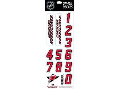 Carolina Hurricanes samolepky na helmu Decals white retro