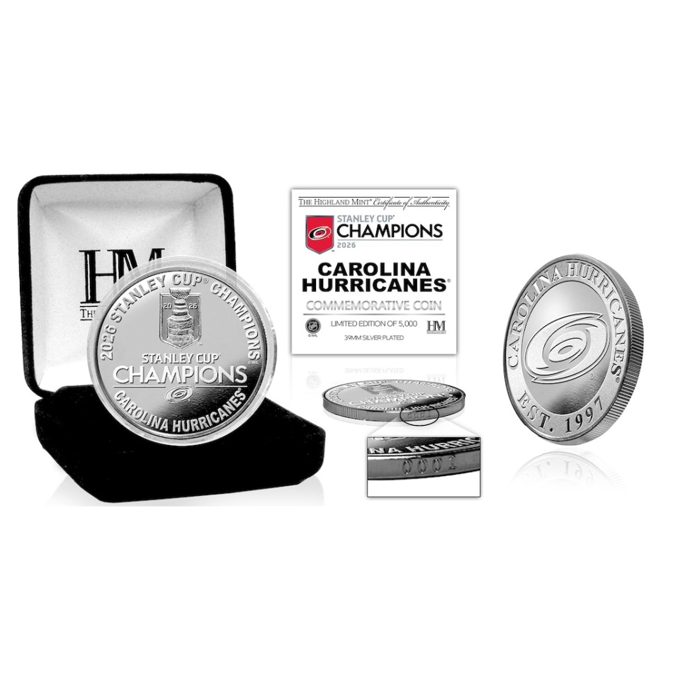 Carolina Hurricanes pamětní mince NHL 2026 Stanley Cup Champions Limited Edition - Carolina Hurricanes stanley Cup 2026