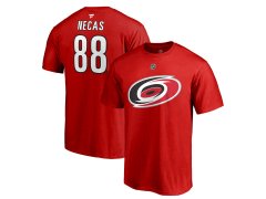 Carolina Hurricanes pánské tričko Martin Nečas #88 Stack Logo Name & Number