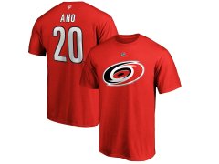 Carolina Hurricanes pánské tričko Sebastian Aho #20 Name & Number red
