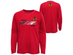 Chicago Blackhawks dětské tričko s dlouhým rukávem Rink Reimagined LS Ultra red