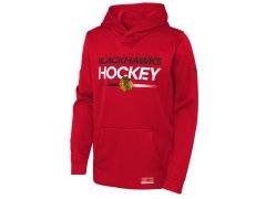 Chicago Blackhawks dětská mikina s kapucí Authentic Pro Hoodie Po Hood