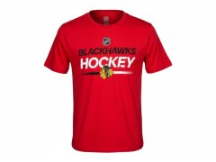 Chicago Blackhawks dětské tričko Apro Wordmark Ss Ctn Tee red