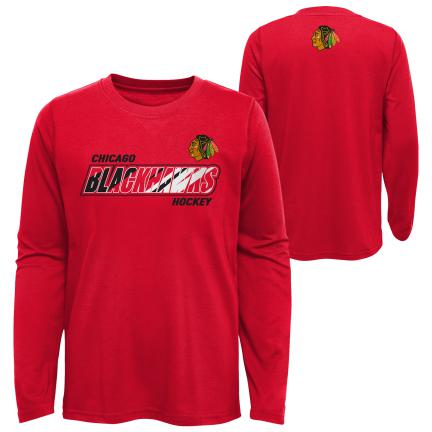 Chicago Blackhawks dětské tričko s&nbsp;dlouhým rukávem Rink Reimagined LS Ultra red - Chicago Blackhawks dětské oblečení